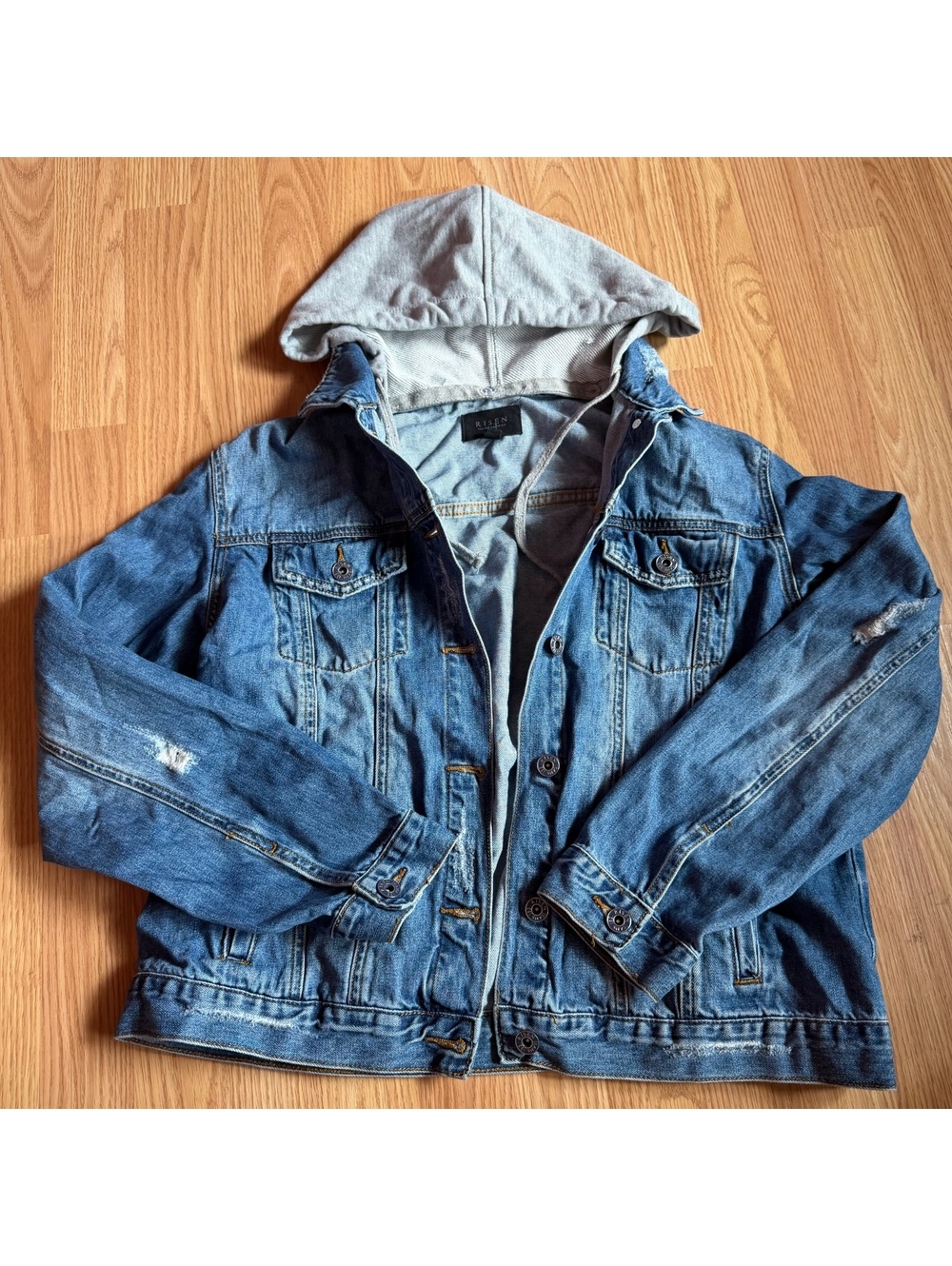 Risen Jeans Denim Jacket Size Medium